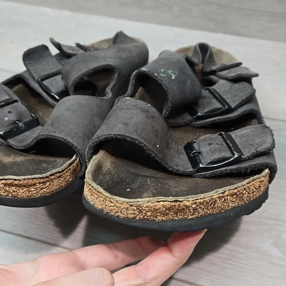 Birkenstock Women Milano Sandals Flats shoes sz 41/10 Regular